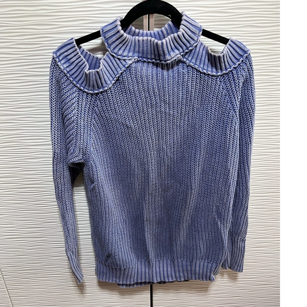 Free People cut out off the shoulder sweater